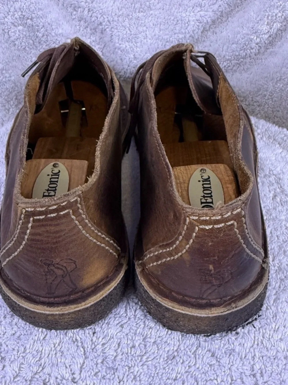 Clarks Originals Desert Trek  Chukka Boots Mens 11 M Beeswax Leather Crepe Sole